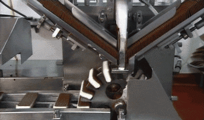 馒头成型过程生产篇曲别针量产过程金属折弯激光切割原理激光镭雕