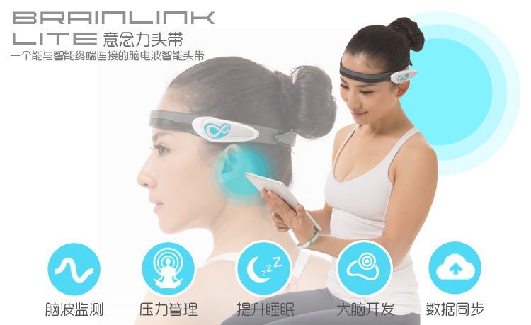 全球首款穿戴式脑电波设备-BrainLink意念力头箍
