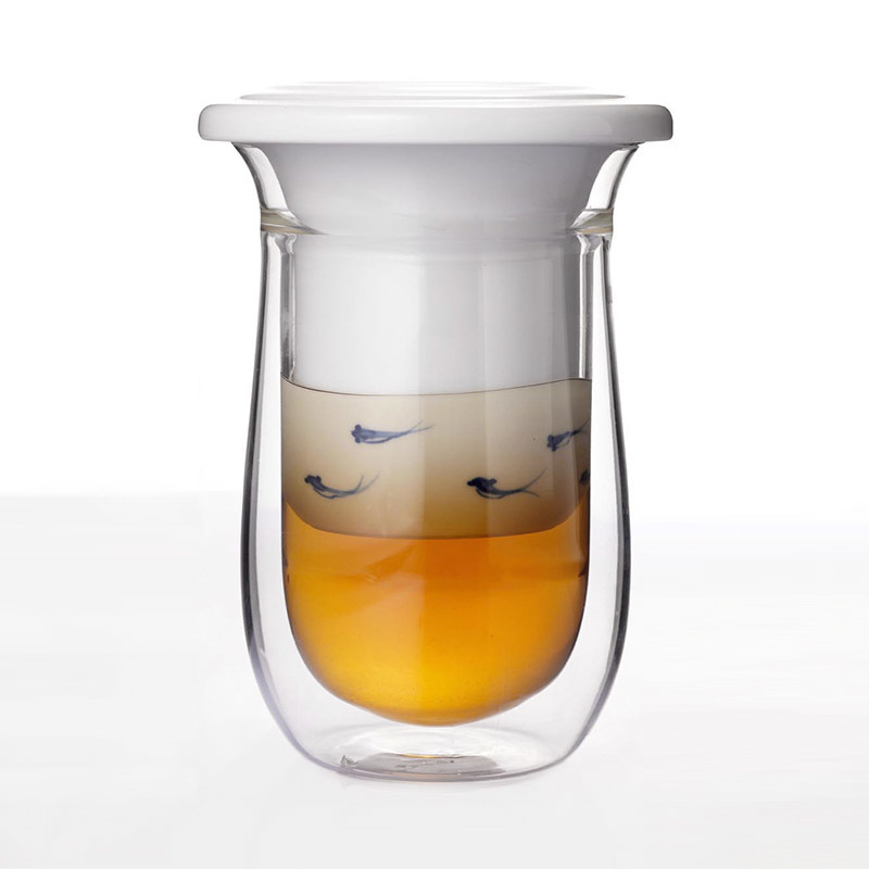 鱼趣玻璃个人茶具