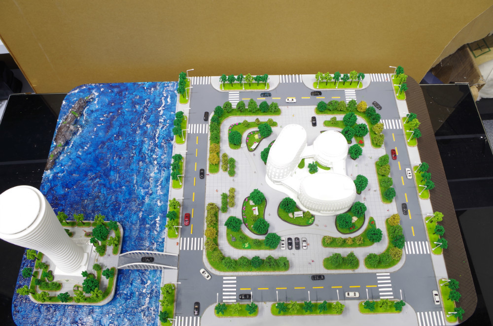 试管建筑、楼房沙盘等创意建筑微模型