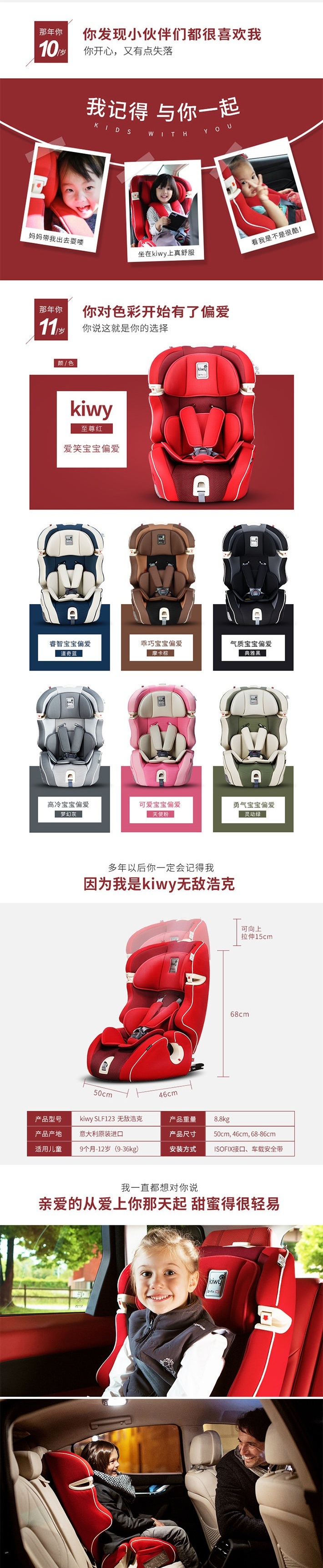 kiwy 无敌浩克儿童安全座椅