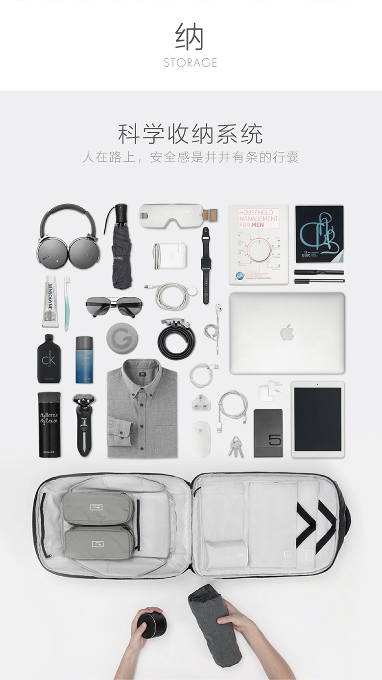 clickpack立体防盗背包
