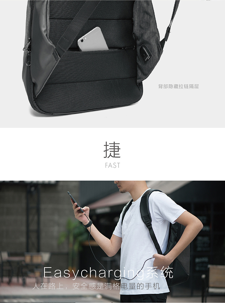 clickpack立体防盗背包