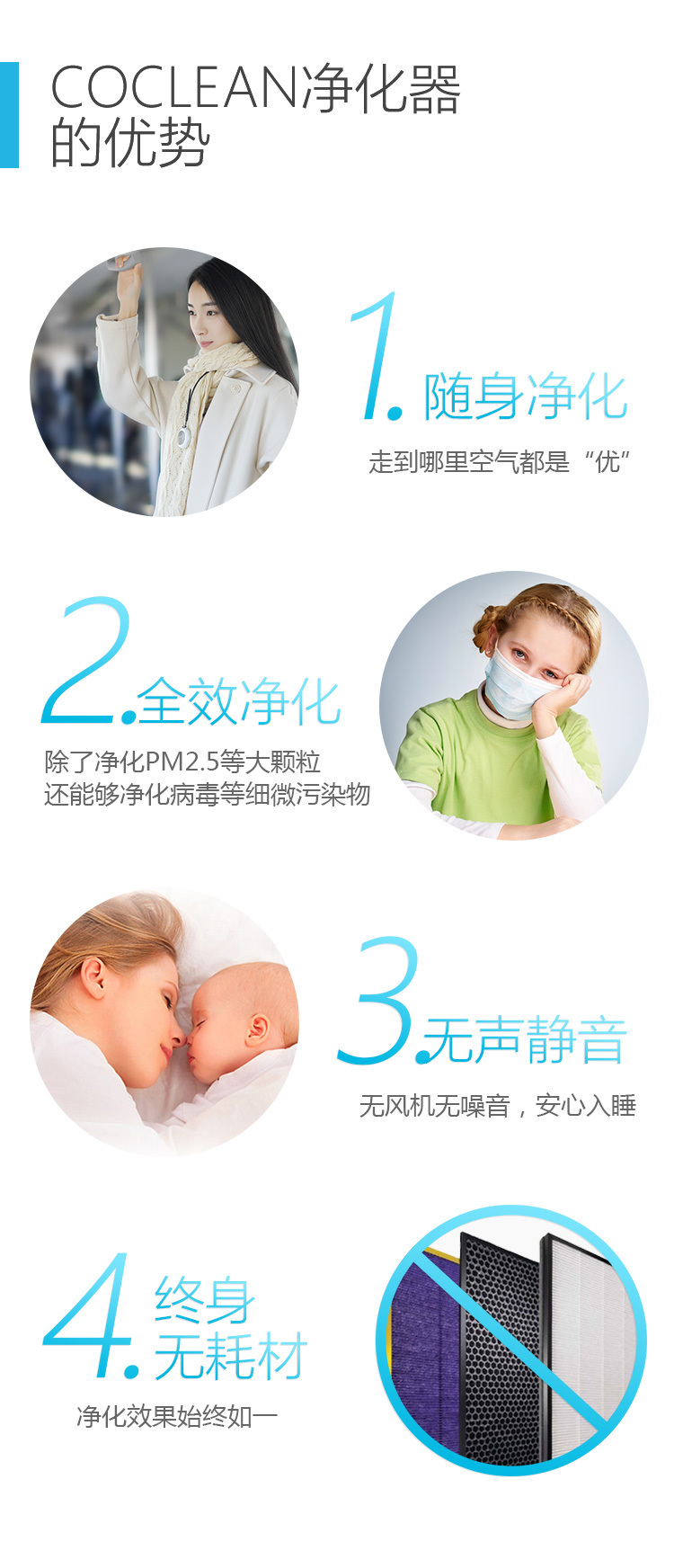 COCLEAN随身空气净化器独立版