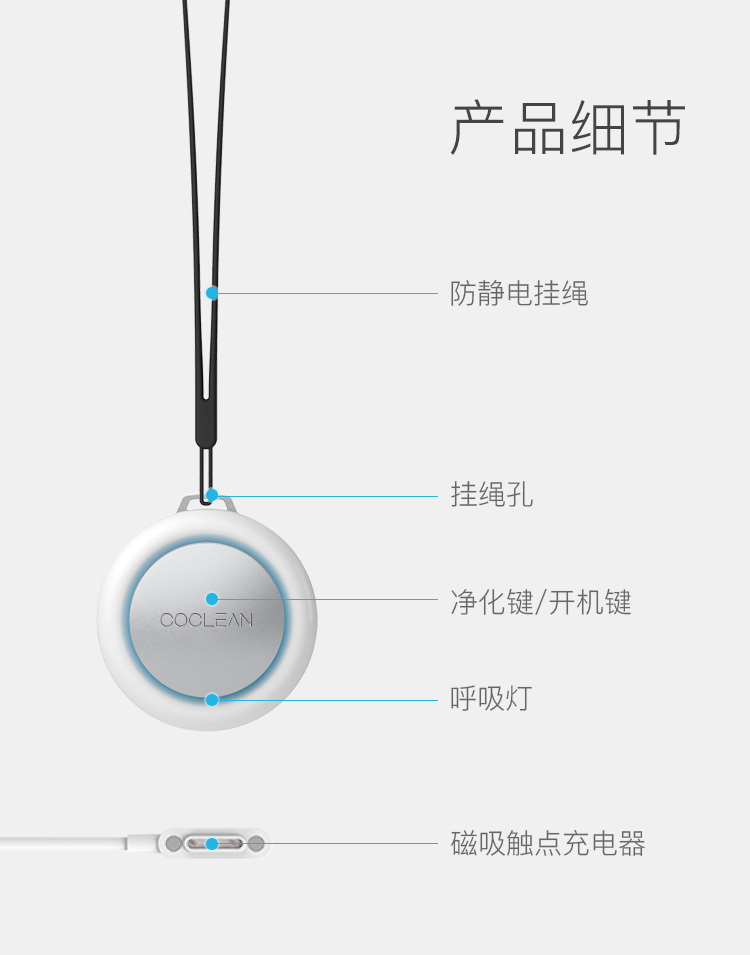 COCLEAN随身空气净化器独立版