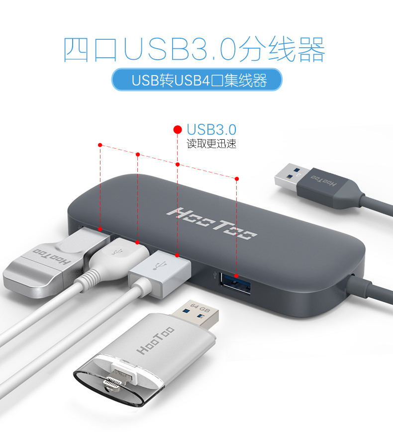 互途（HooToo） usb分线器