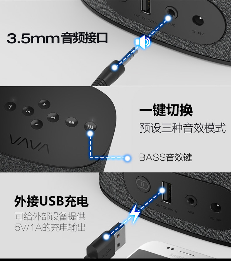 VAVA 布艺居家蓝牙音箱