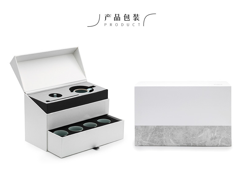 哲品梨影茶具汝窑茶具套装
