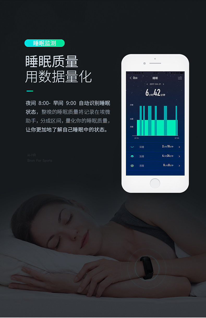 埃微 i6-HR心率手环