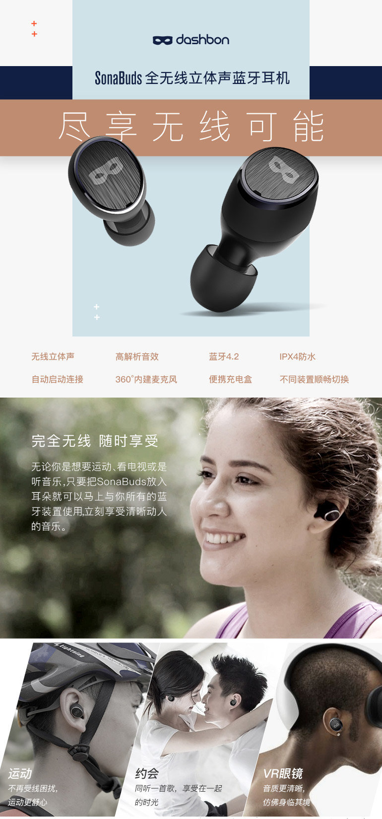SonaBuds全无线立体声蓝牙耳机