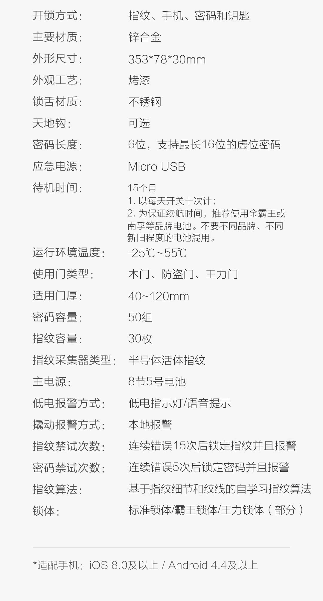鹿客智能指纹锁Classic