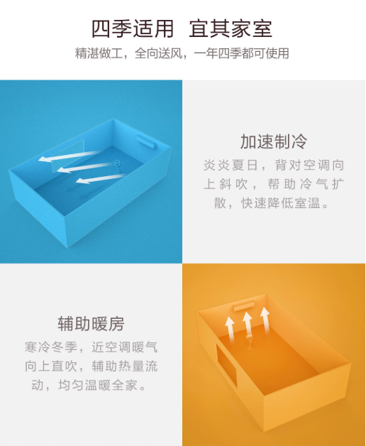 乐秀立式大风量空气循环扇