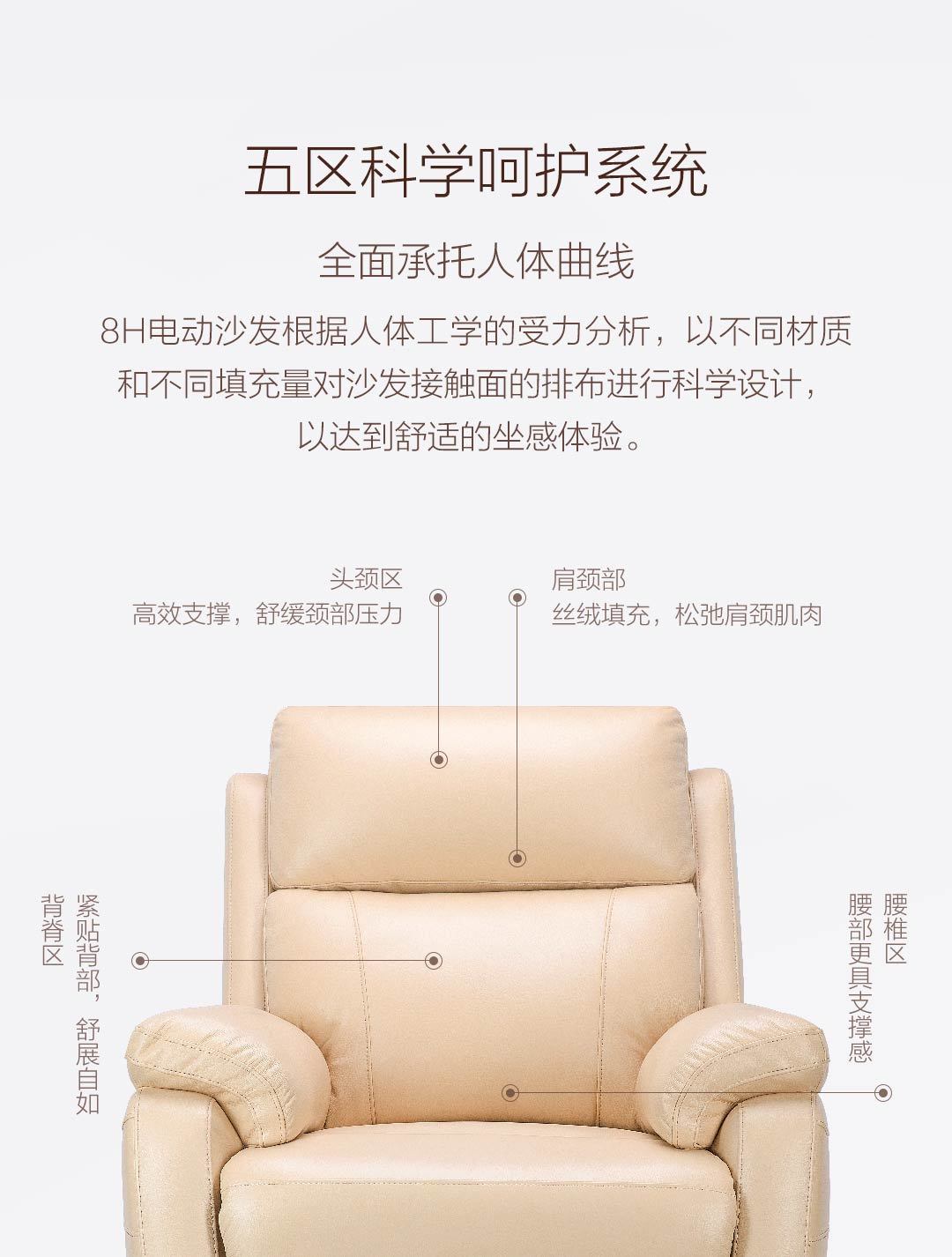 8H真皮电动休闲沙发