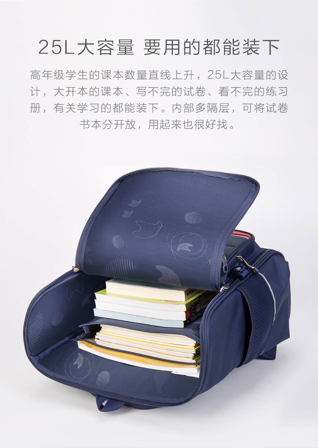 小扬一体开合1-6年级减负书包