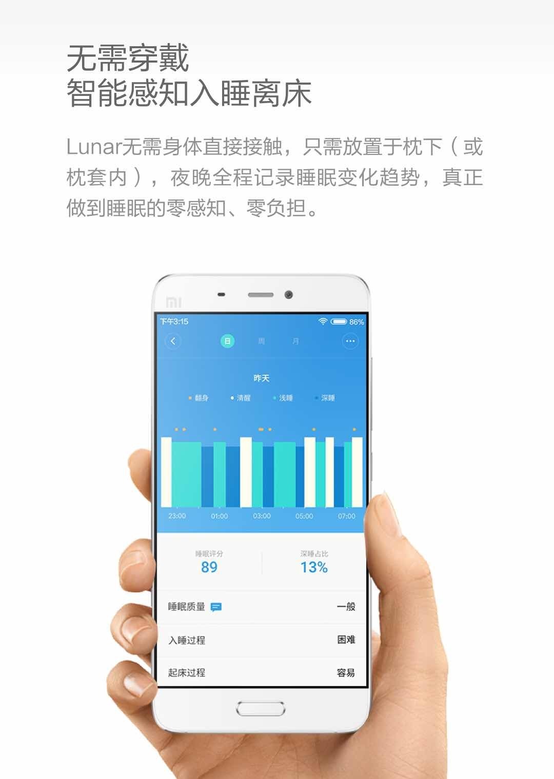智能睡眠传感器Lunar