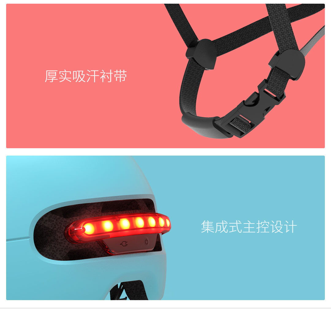Smart4u城市轻骑智能闪盔