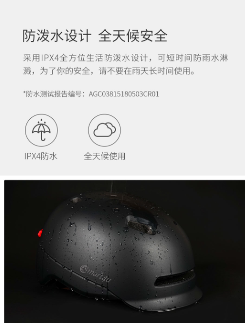 Smart4u城市轻骑智能闪盔