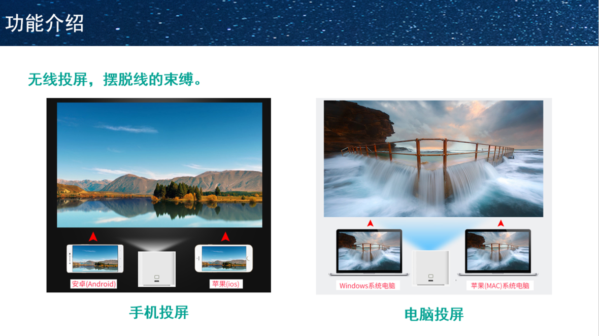 K1手机投屏微投影