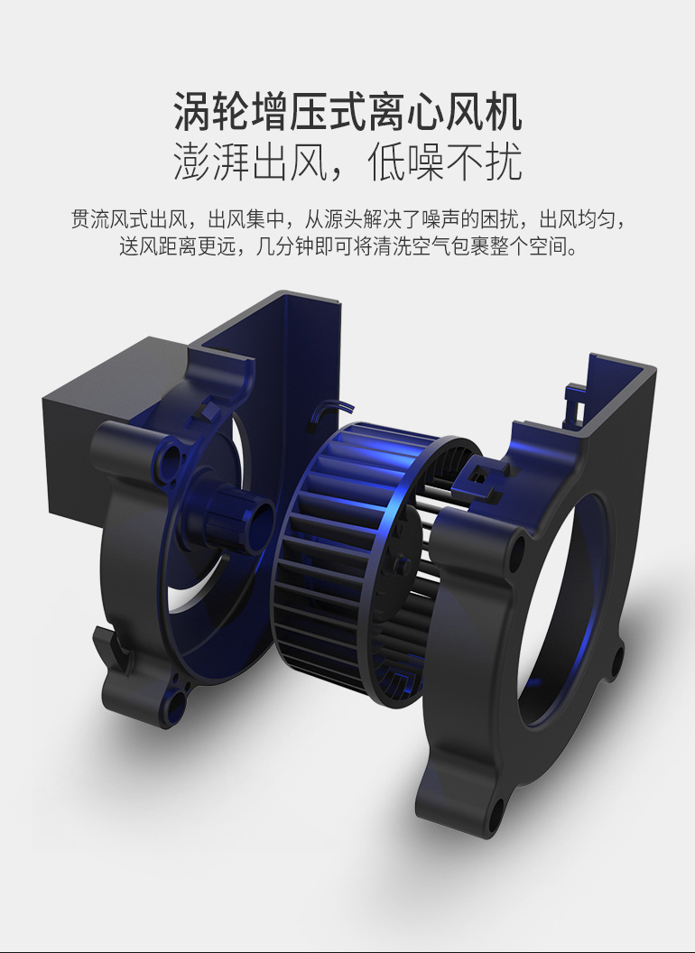 超静音的0耗材车载净化器
