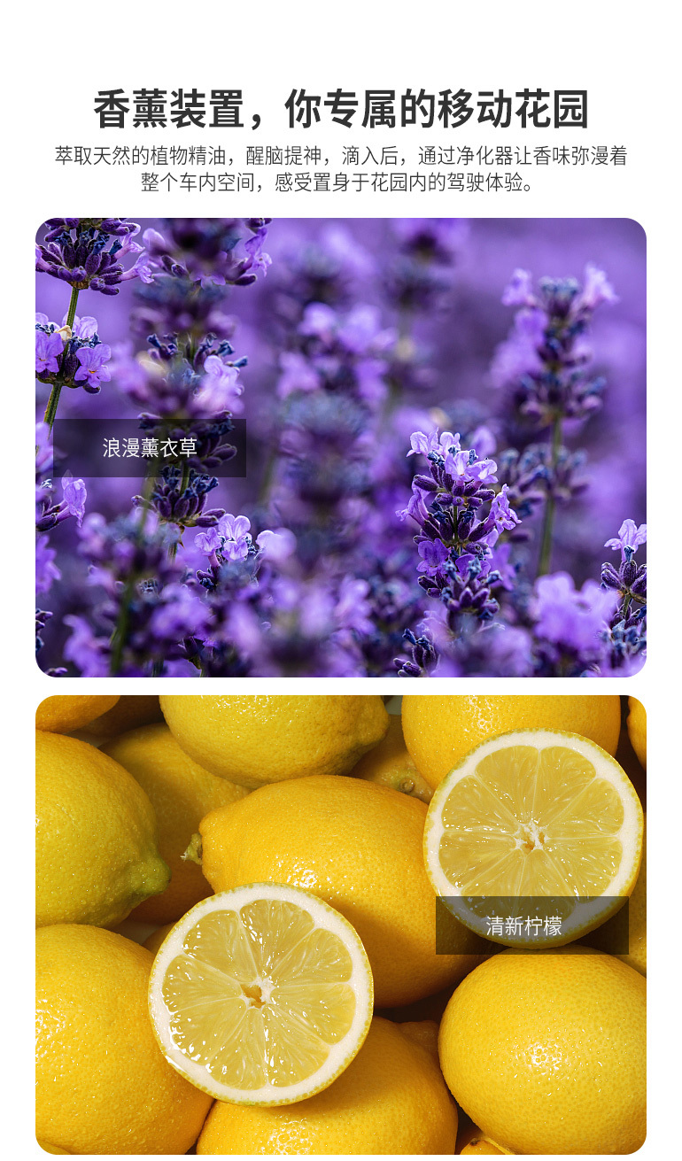 超静音的0耗材车载净化器