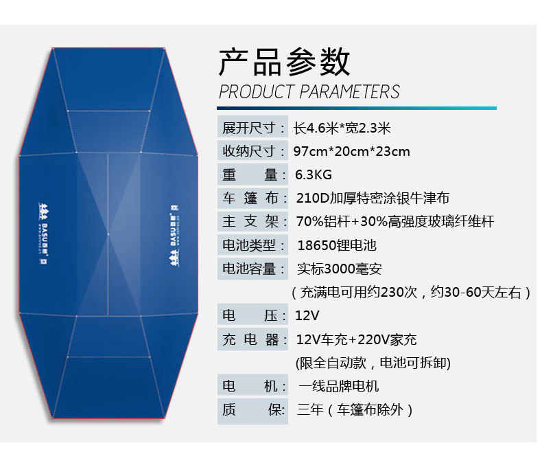 智能移动车篷