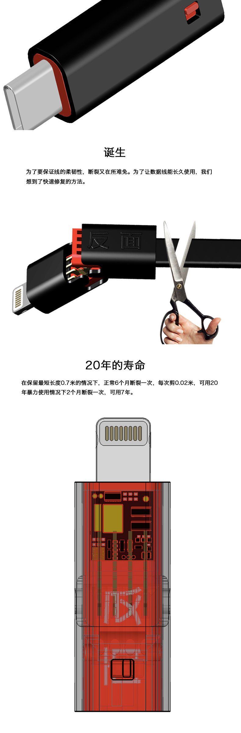 反面可修复数据线